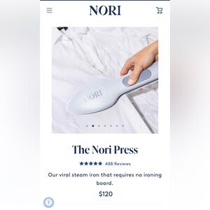 Nori Press, handheld steamer/ iron